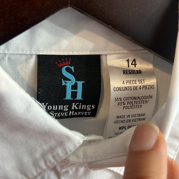 Young Kings by Steve Harvey Button Down Shirt Sz14 - Picture 2 of 4